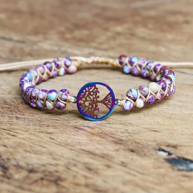 Bracelet en pierre de transformation et d'évolution spirituelle Olivenorma
