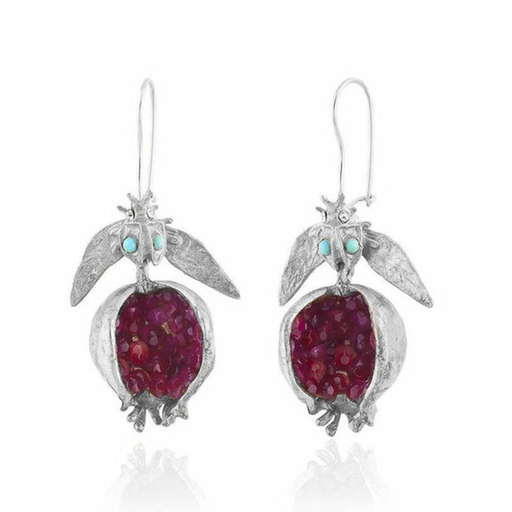 Boucles d'oreilles tendance Olivenorma en forme de graine de grenade porte-bonheur