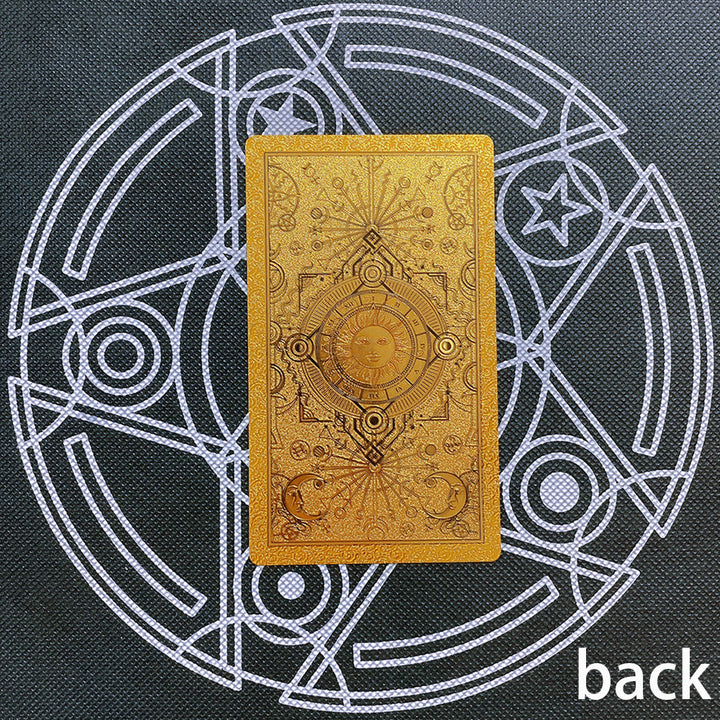 Cartes de tarot classiques Olivenorma Bronzing Golden Sun