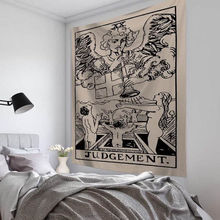 Tapisserie murale avec cartes de tarot