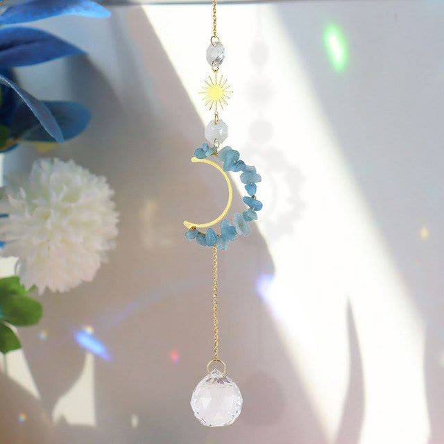 Carillon éolien mural Olivenorma Moon Suncatcher 