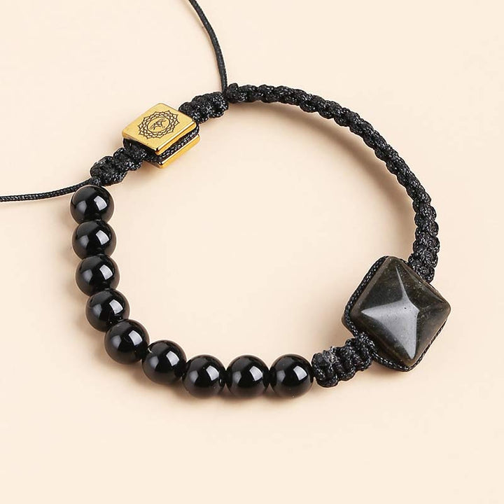 Bracelet de protection en œil de tigre naturel
