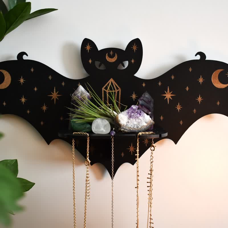 Etagère en cristal pour autel de chauve-souris céleste Olivenorma