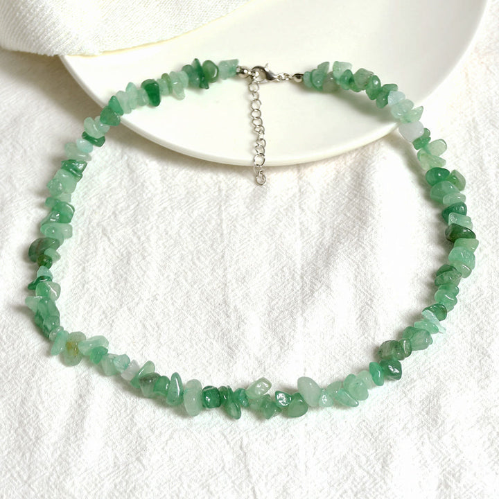 Collier en cristal poli de forme irrégulière Olivenorma