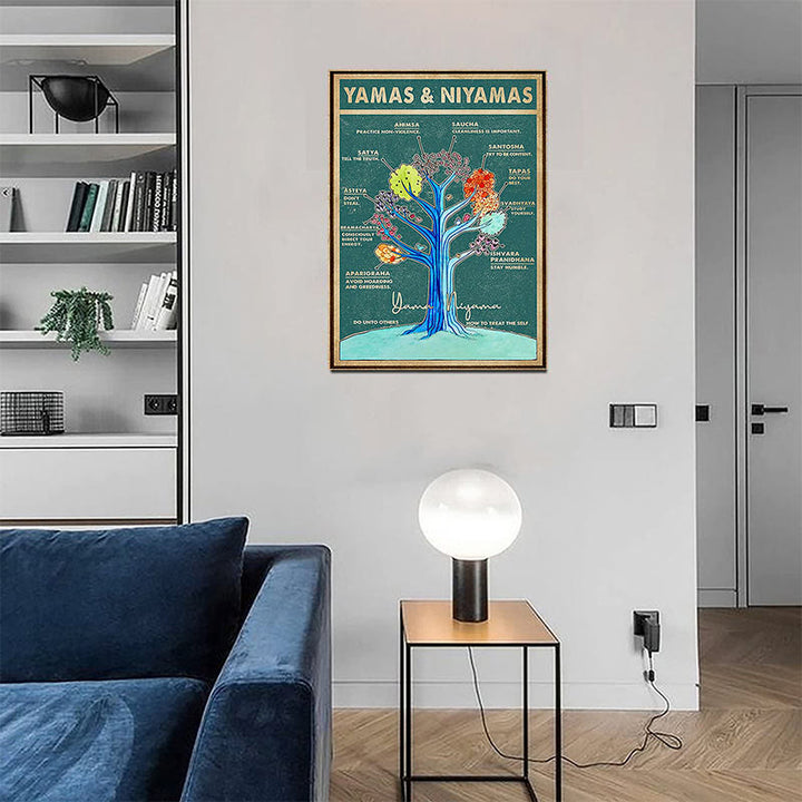 Affiche de yoga Olivenorma sur l'arbre de vie