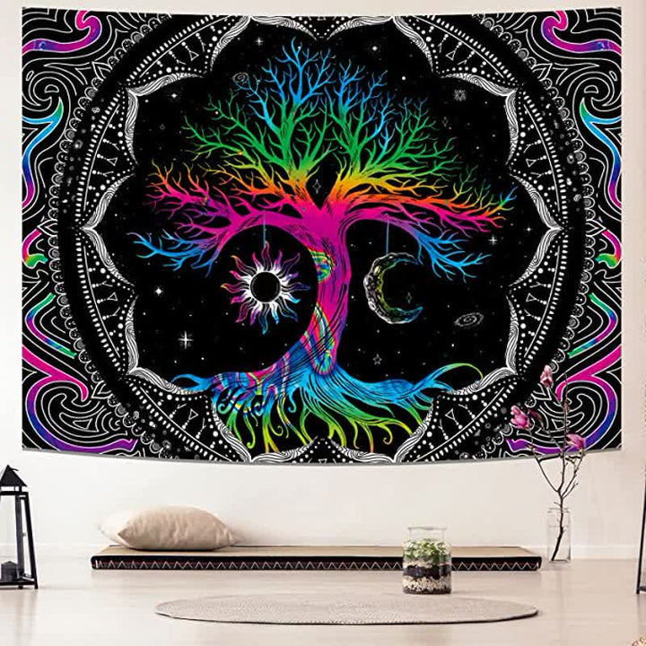 Tapisserie murale vintage Olivenorma Arbre de vie
