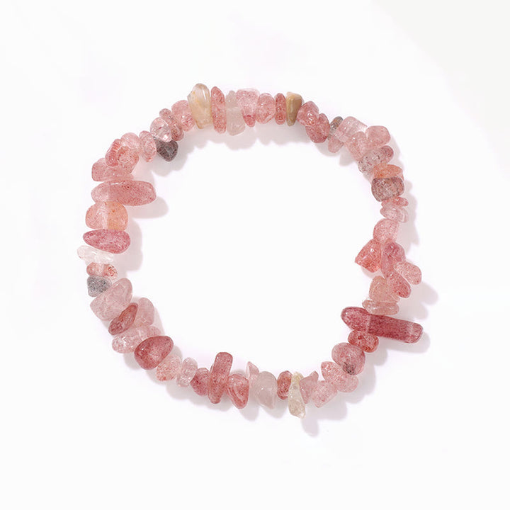 Bracelet en gravier irrégulier naturel coloré Olivenorma 
