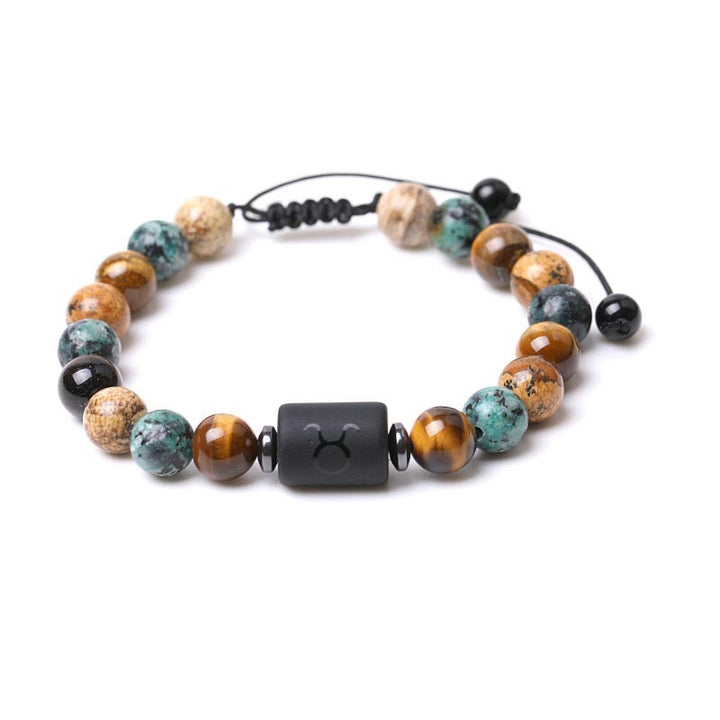 Bracelet Zodiaque en Jaspe Oeil de Tigre