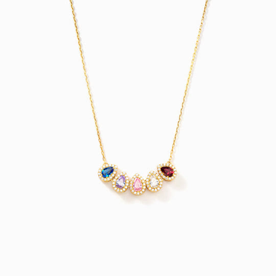 Collier de pierres de naissance en forme de larme Olivenorma Tears Of Joy 1-8
