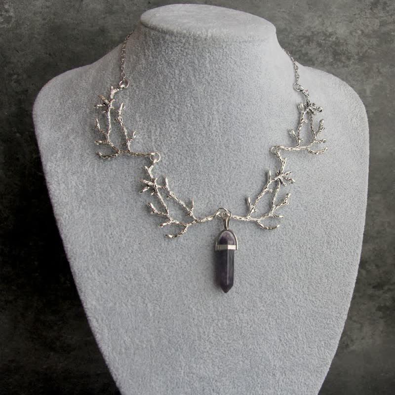 Olivenorma « La Lumière du Mantra » – Collier Hexagonal en Cristal Naturel 