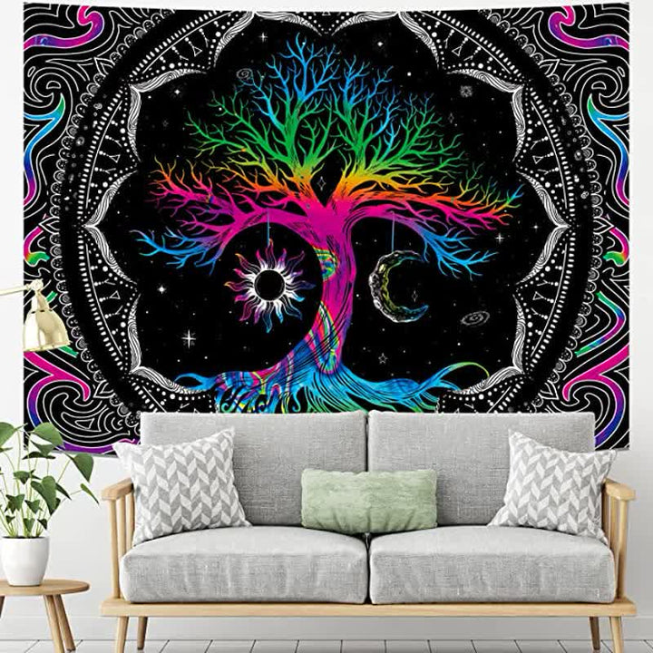 Tapisserie murale vintage Olivenorma Arbre de vie