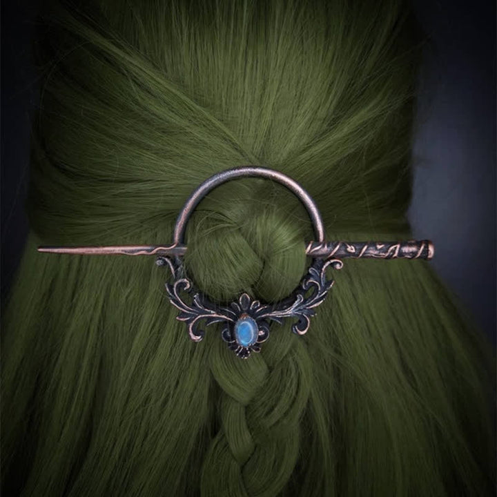 Épingle à cheveux Cirrus en pierre de lune vintage