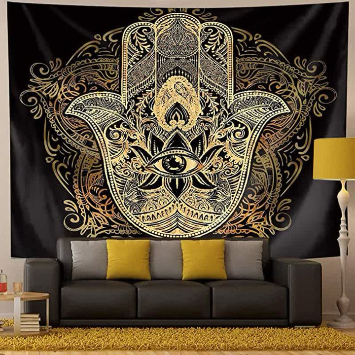 Tapisserie murale de protection vintage Hamsa