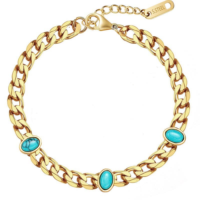 Ensemble de bracelets empilables en forme d'étoiles en turquoise naturelle Olivenorma