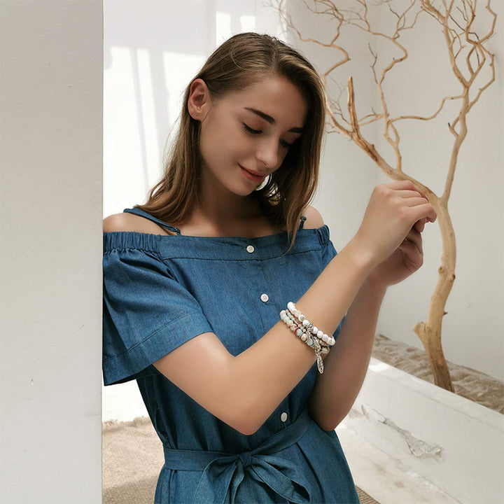 Bracelet Arbre de vie en pierre empereur Olivenorma