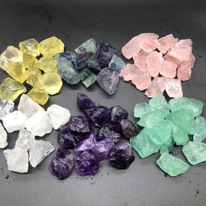 Cristal de fluorite arc-en-ciel Olivenorma Pierre naturelle