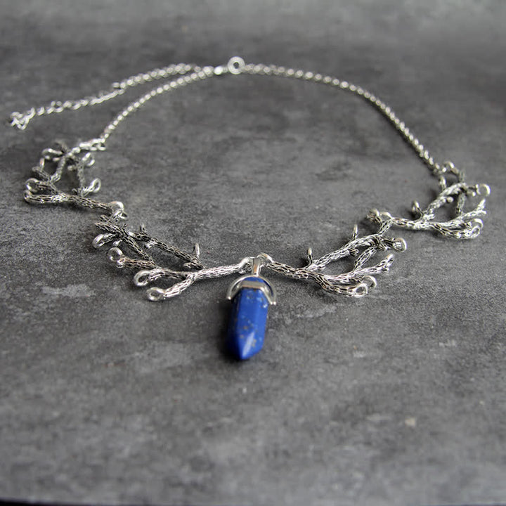 Olivenorma « La Lumière du Mantra » – Collier Hexagonal en Cristal Naturel 