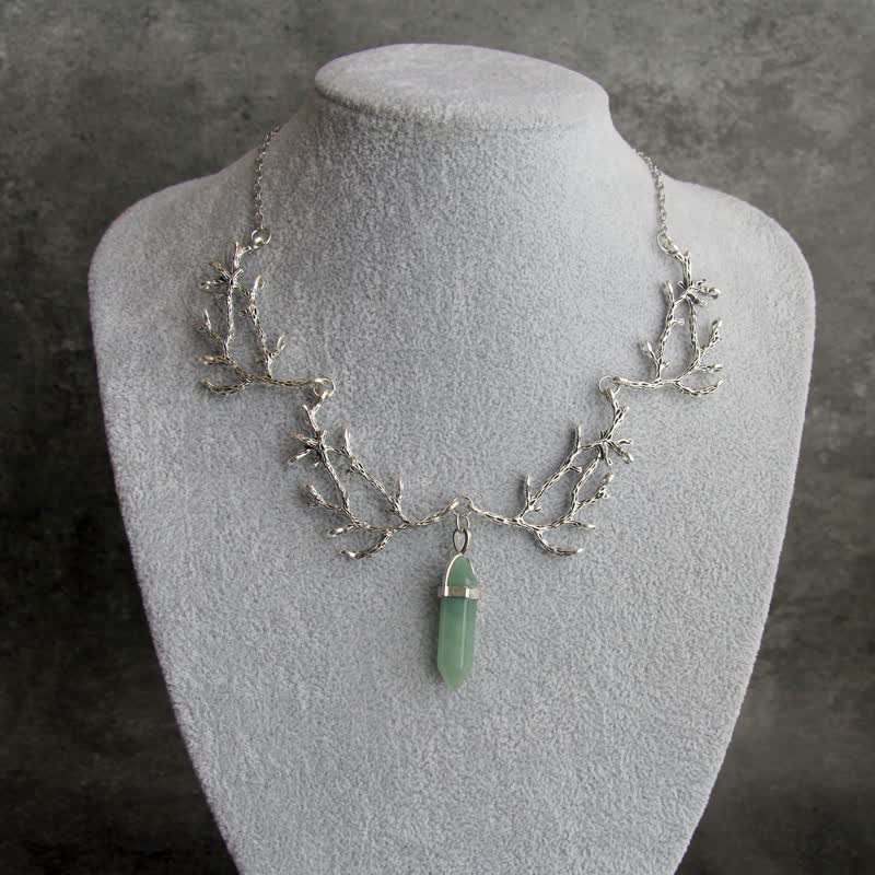 Olivenorma « La Lumière du Mantra » – Collier Hexagonal en Cristal Naturel 