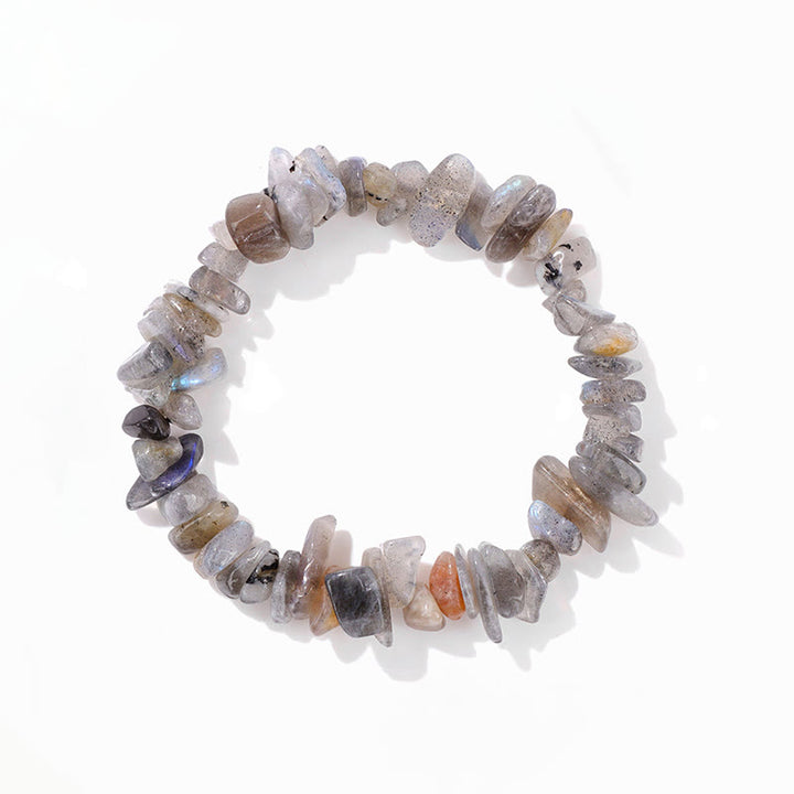 Bracelet en gravier irrégulier naturel coloré Olivenorma 