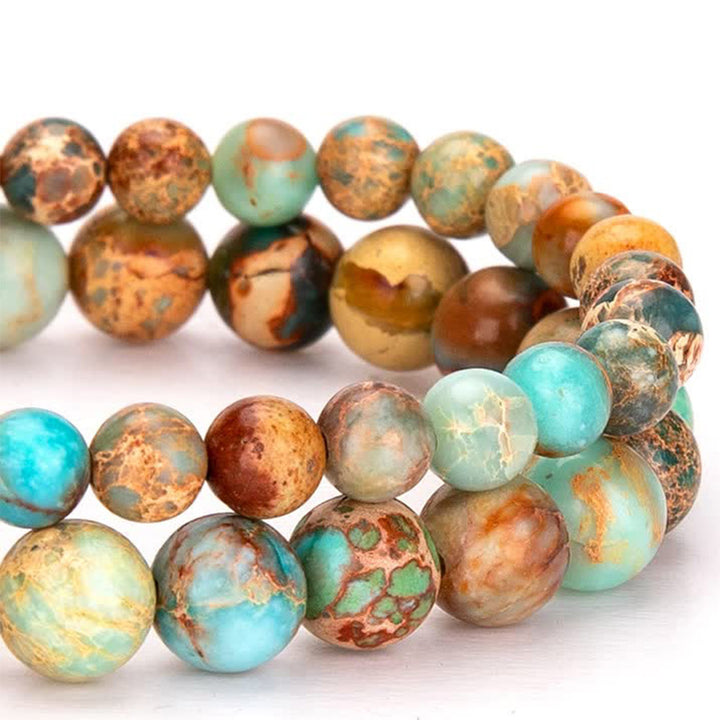 Bracelet de guérison en turquoise avec arbre de vie