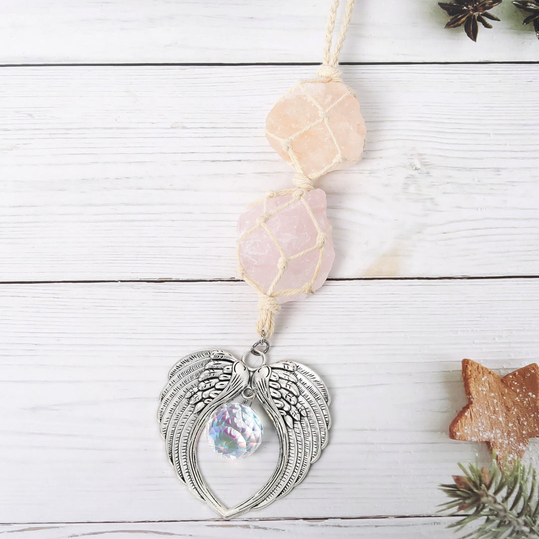 Décoration de fenêtre en forme d'aile d'ange en métal Olivenorma SunCatcher