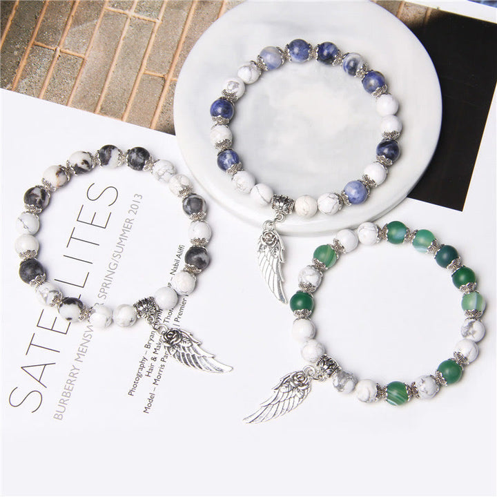 Olivenorma « Peace Energy » – Bracelet Aile en Cristal d'Agate Couleurs 