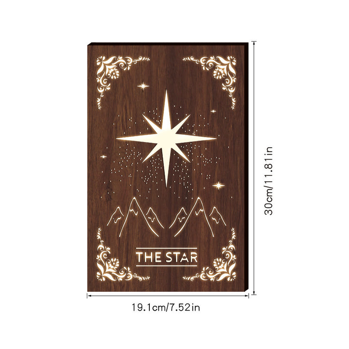 Lampe décorative en forme de ciel étoilé "THE STAR" en bois Olivenorma 