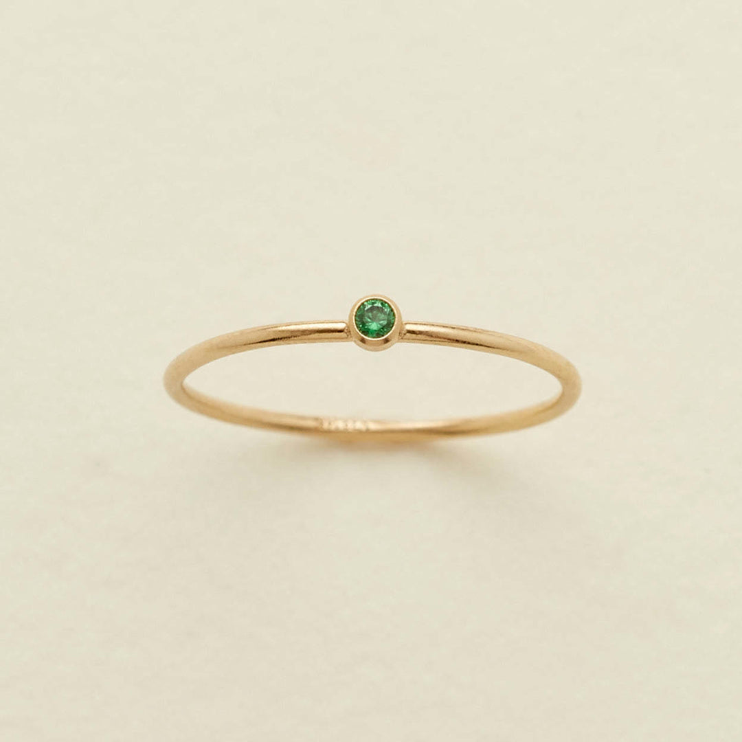 Bague fine de naissance Olivenorma avec pierre de naissance pour 12 mois - image 13