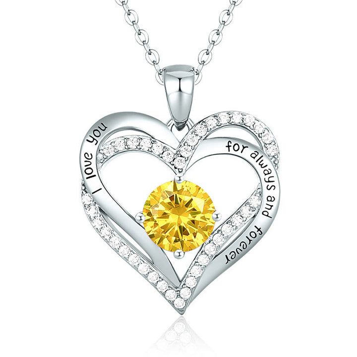 Olivenorma « Je t'aimerai toujours » – Collier cœur pierre de naissance Amour éternel - image 26