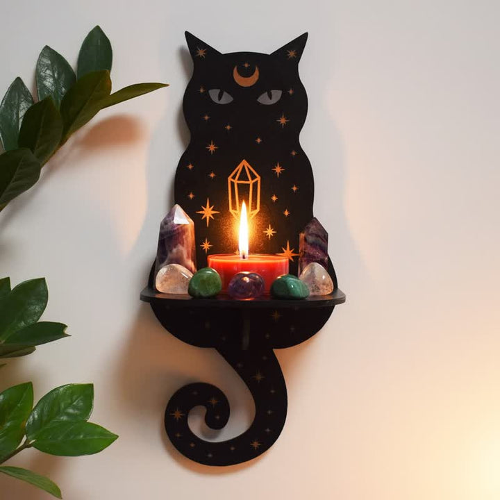 Etagère en cristal pour autel de chat céleste Olivenorma