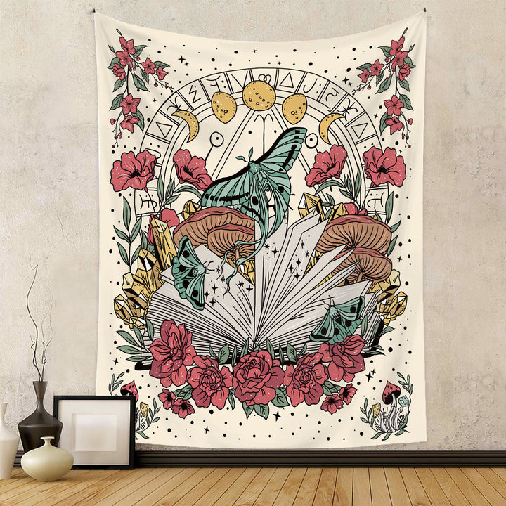 Tapisserie Papillon Papillon Olivenorma Noir Blanc