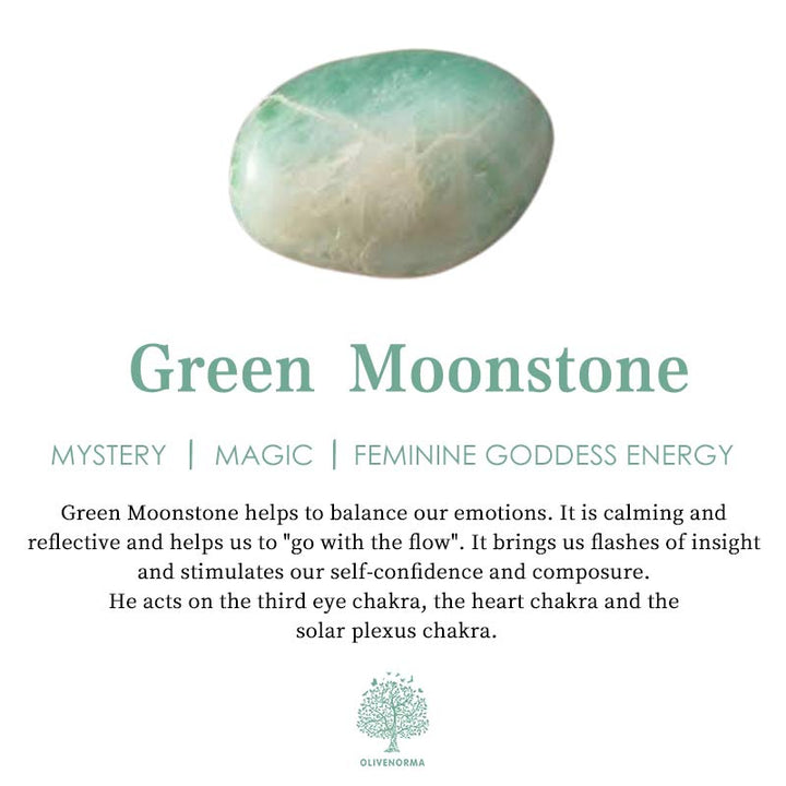 Bague en pierre de lune verte Olivenorma The Goddess Energy - image 7