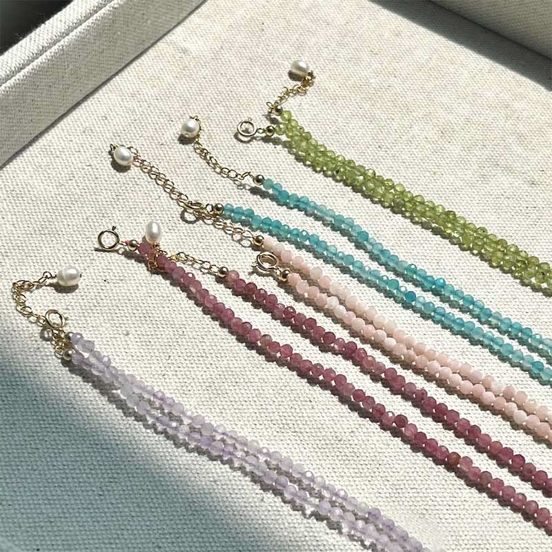 Collier avec pendentif en métal et cristal naturel Olivenorma