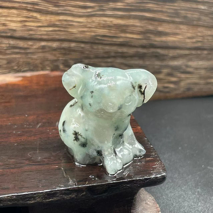 Olivenorma 1,2 pouces sculpté mignon koala figurine décoration en pierre précieuse