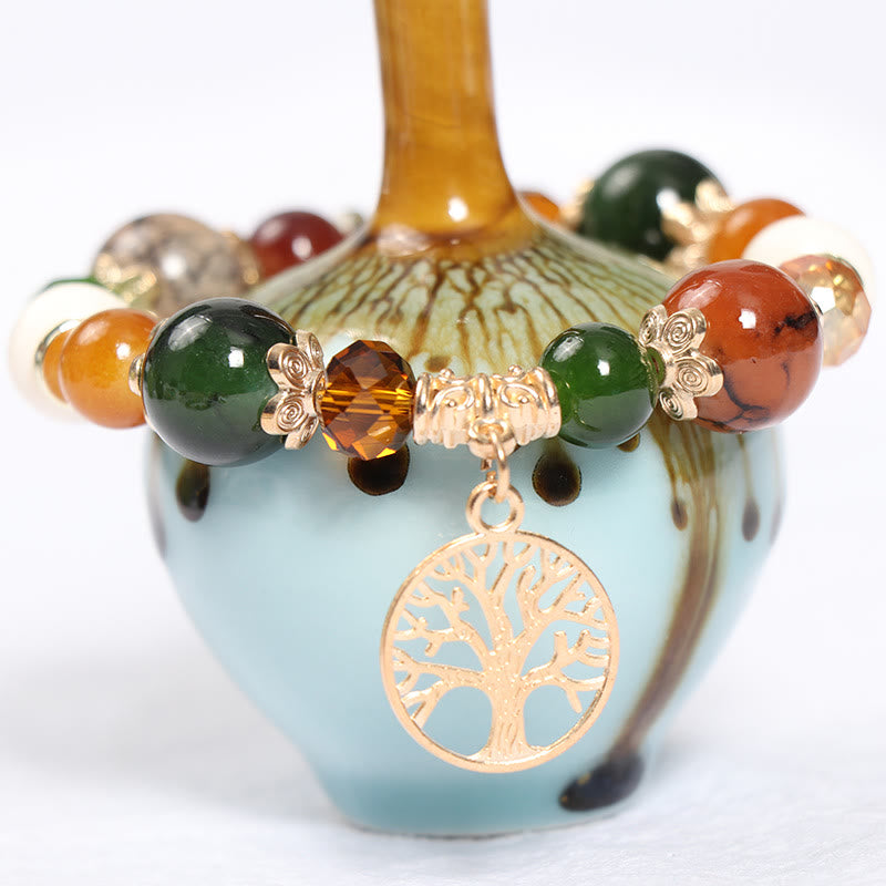 Ensemble de bracelets en cristal arbre de vie fait main Olivenorma Boho