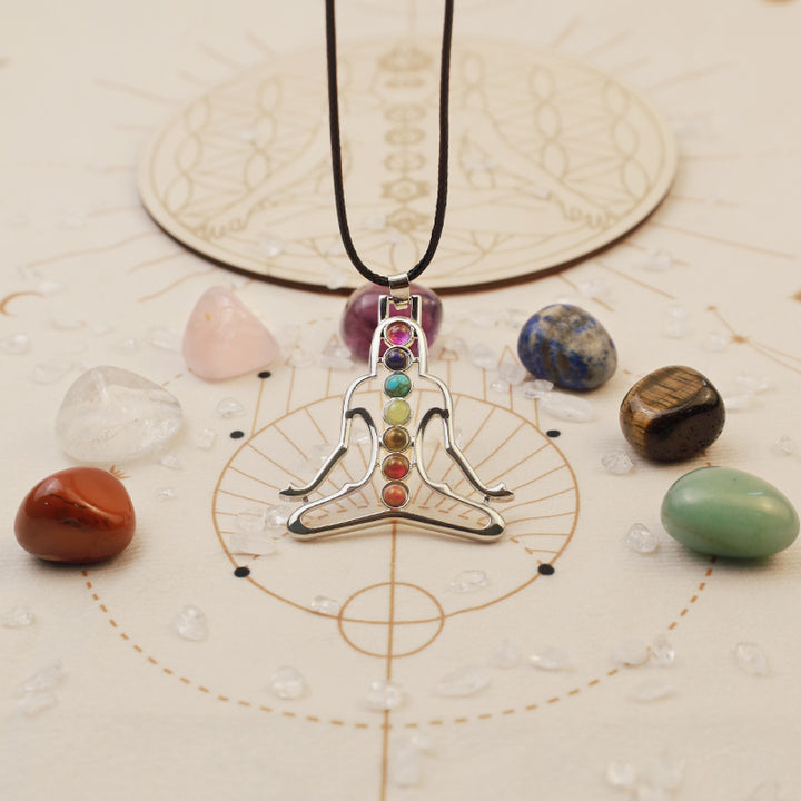 Collier de méditation des chakras Olivenorma 