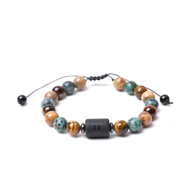 Bracelet Zodiaque en Jaspe Oeil de Tigre