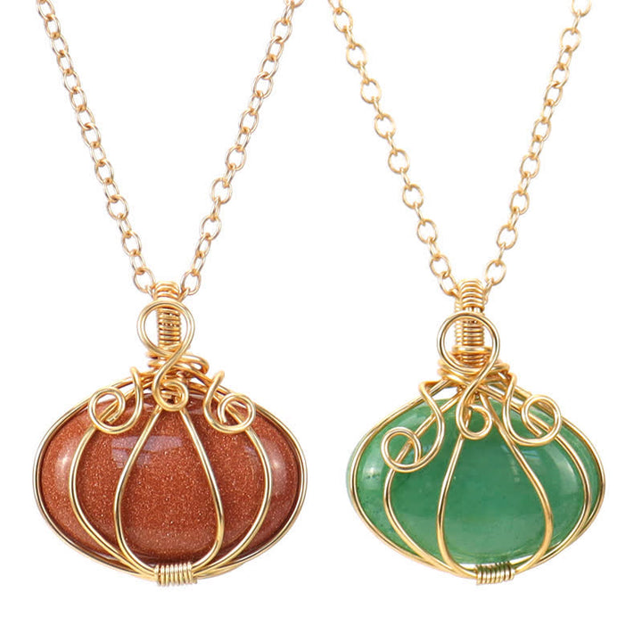 Olivenorma GUARDIAN PUMPKIN - Collier créatif en cristal de citrouille 