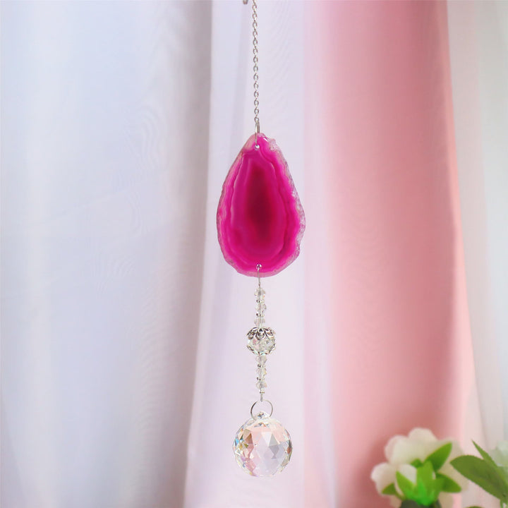 Pendentif suspendu fait main Olivenorma Carillon éolien en cristal de soleil