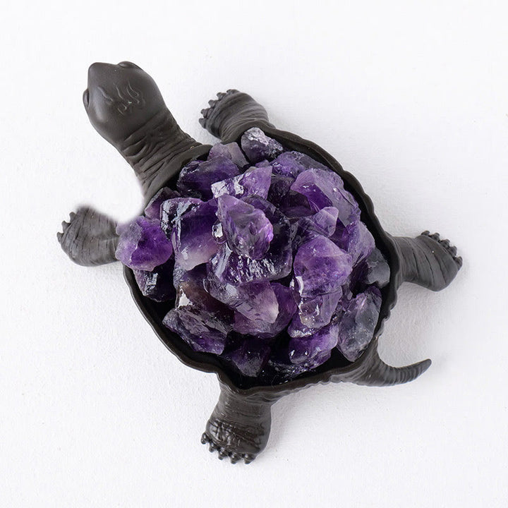 Lampe décorative en forme de tortue en cristal naturel Olivenorma 