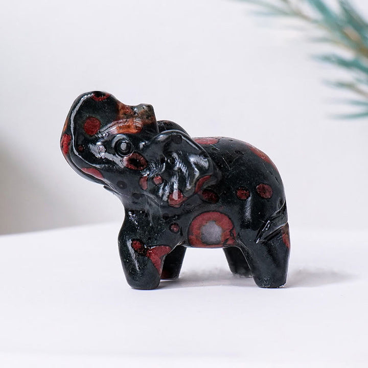 Ornement en pierre précieuse sculptée en cristal naturel Olivenorma - Jade Fleur de Prunier - image 14