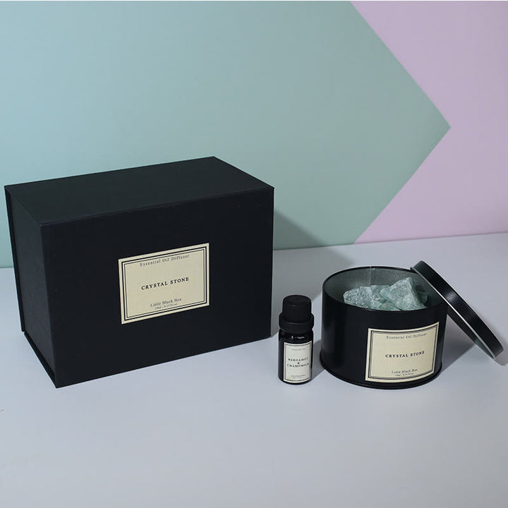 Coffret cadeau d'aromathérapie en cristal pour diffuseur d'huiles essentielles Olivenorma 