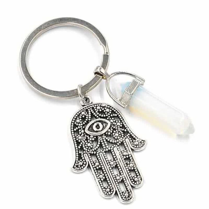 Porte-clés en cristal inspirant en forme de main de Fatima Olivenorma