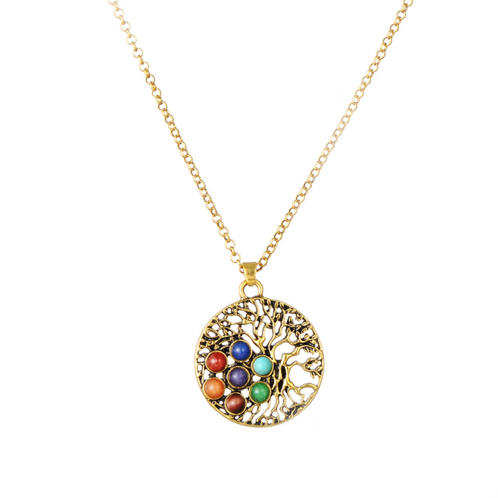 Collier Orgonite Chakra Olivenorma 