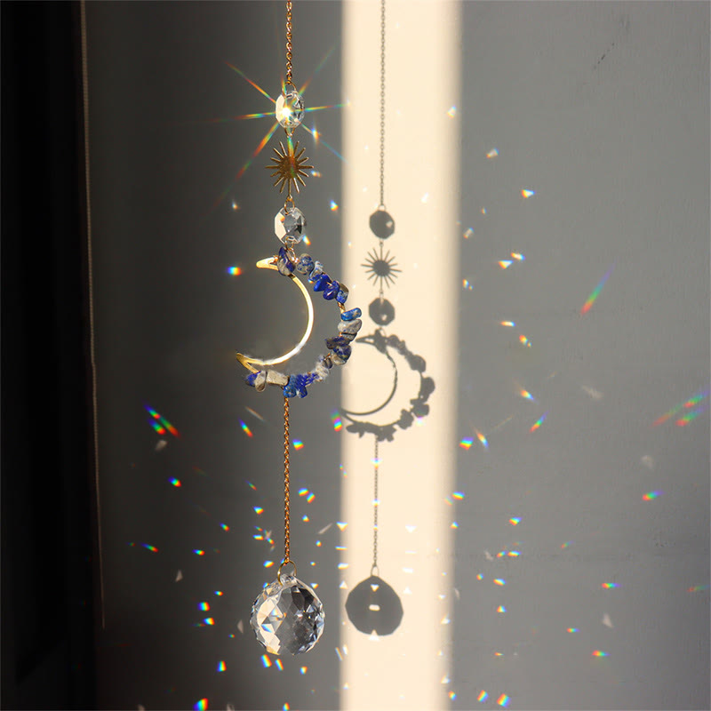 Carillon éolien mural Olivenorma Moon Suncatcher 