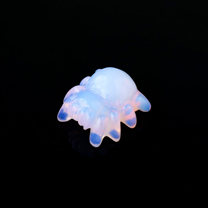 Décoration en pierre précieuse sculptée en forme d'araignée en cristal naturel Olivenorma 
