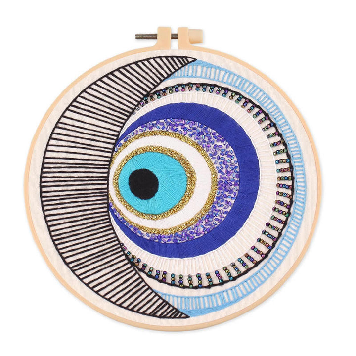 Olivenorma Evil Eye Broderie à la main Matériau semi-fini Décoration 