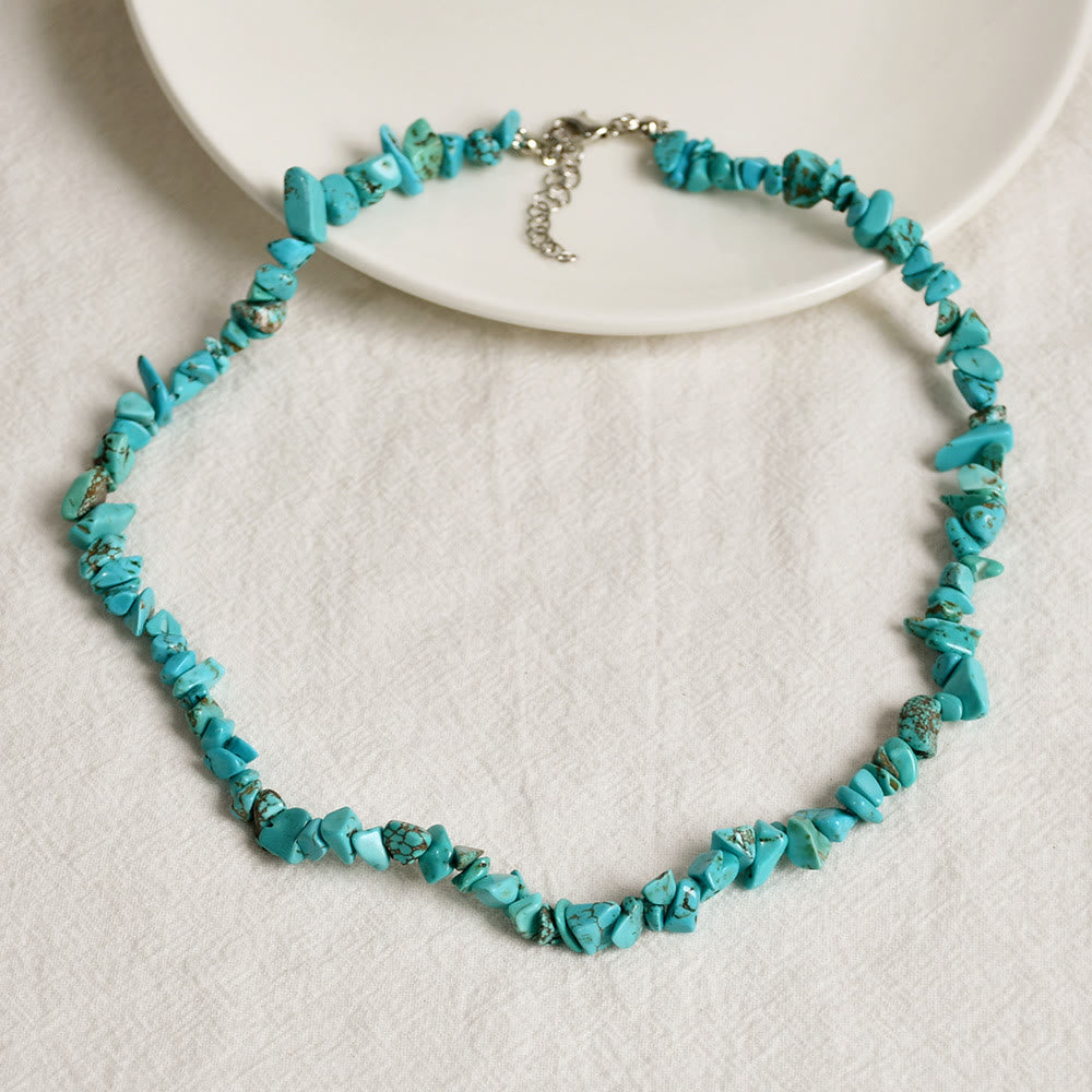 Collier en cristal poli de forme irrégulière Olivenorma