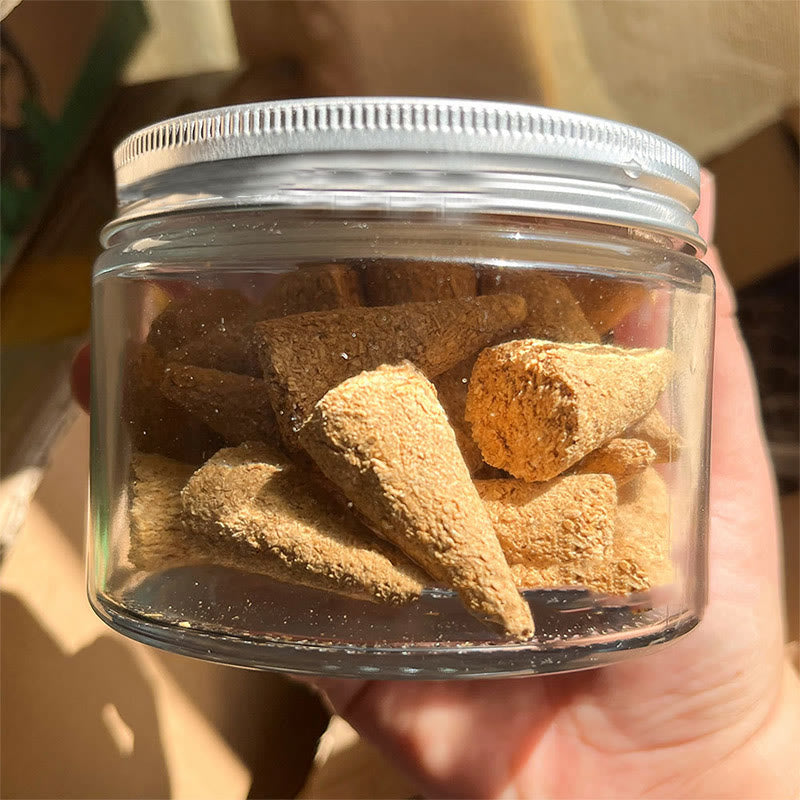 Cônes d'encens à la sauge pour méditation et purification par les cristaux d'aromathérapie Olivenorma 