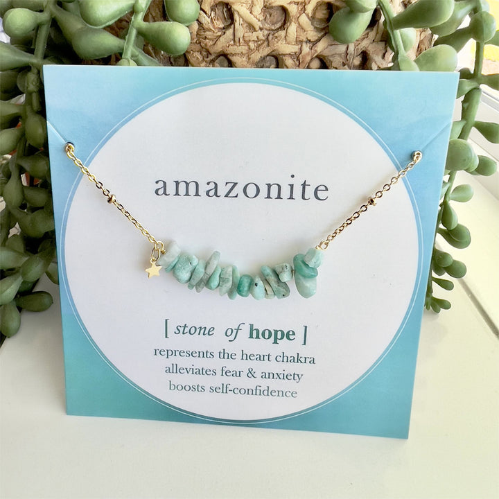 Bracelet à breloques en forme d'étoile en amazonite Olivenorma 
